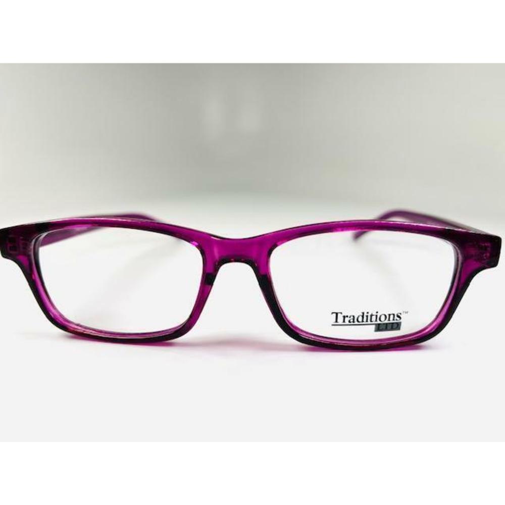 New TRADITIONS T-17 Col.80 Purple Eyeglasses 50/16/140